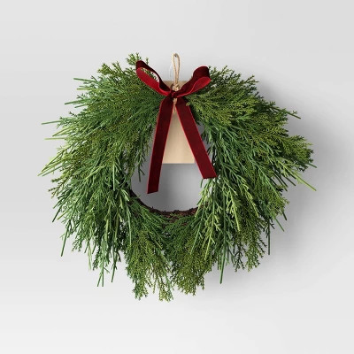 Christmas Draping Cedar Mini Wreath - Room Essentials™ | Target