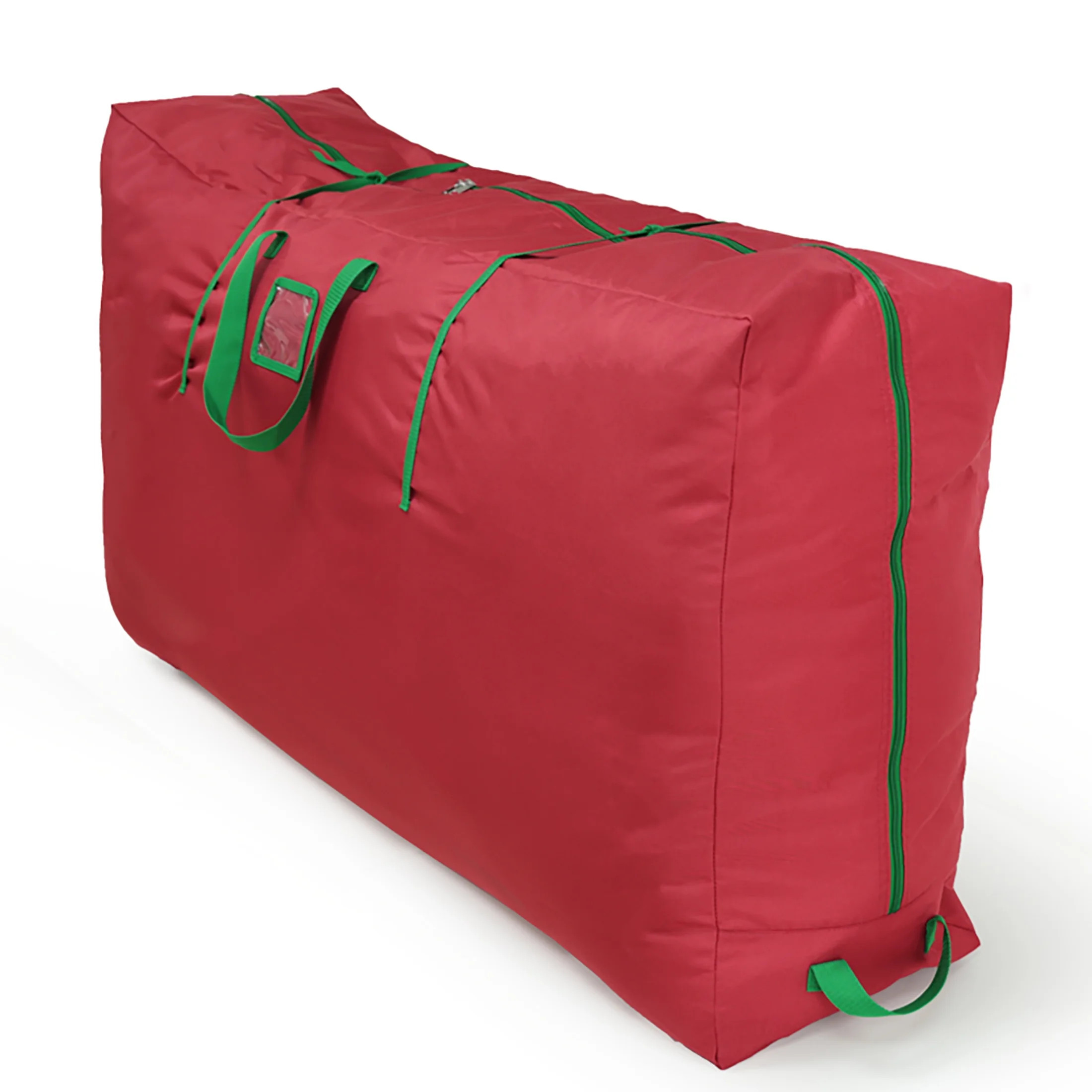 Mainstays 9' Rolling Christmas Tree Storage Bag, Red | Walmart (US)