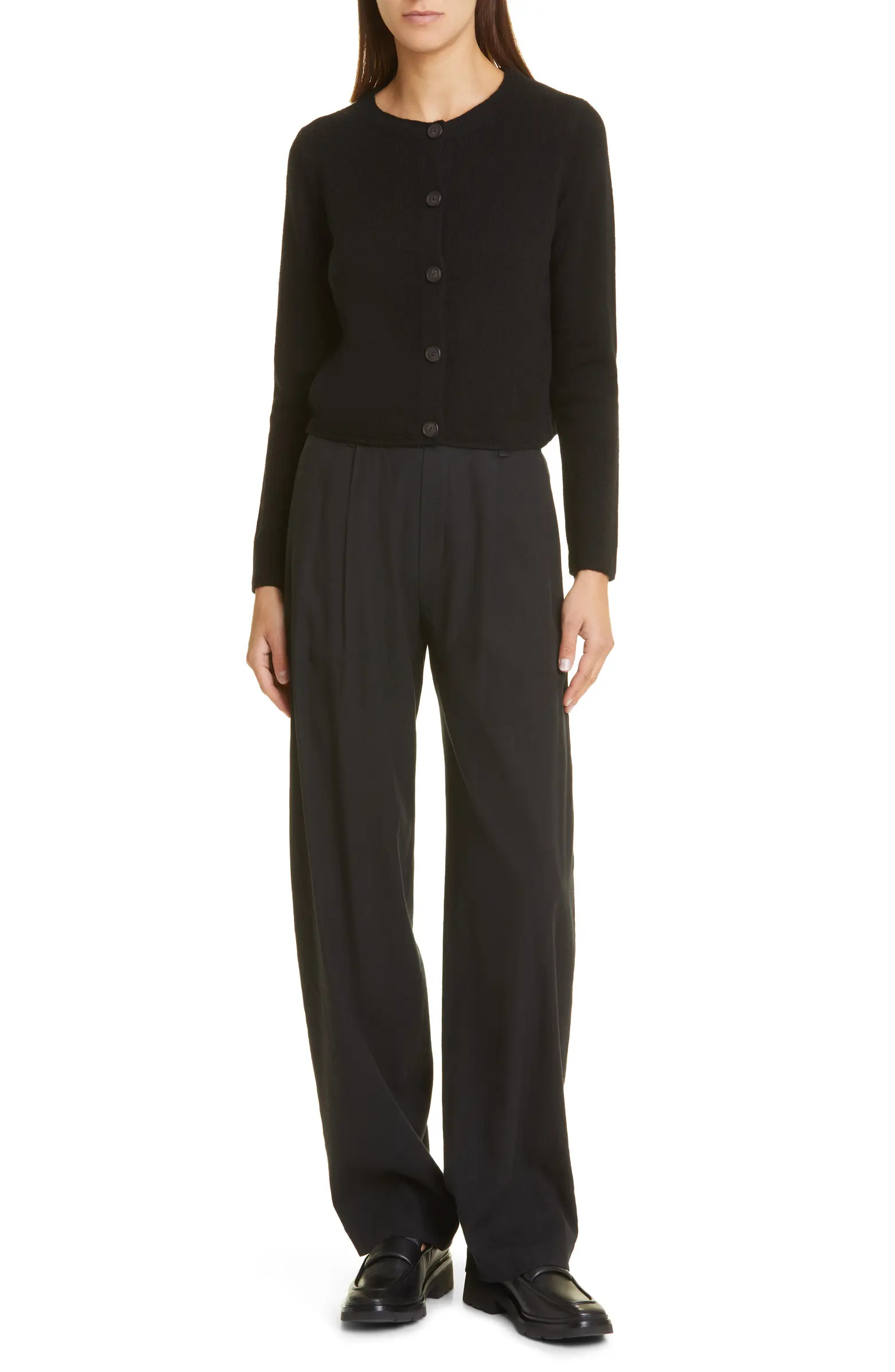 Straight Leg Linen Blend Pull-On Pants | Nordstrom