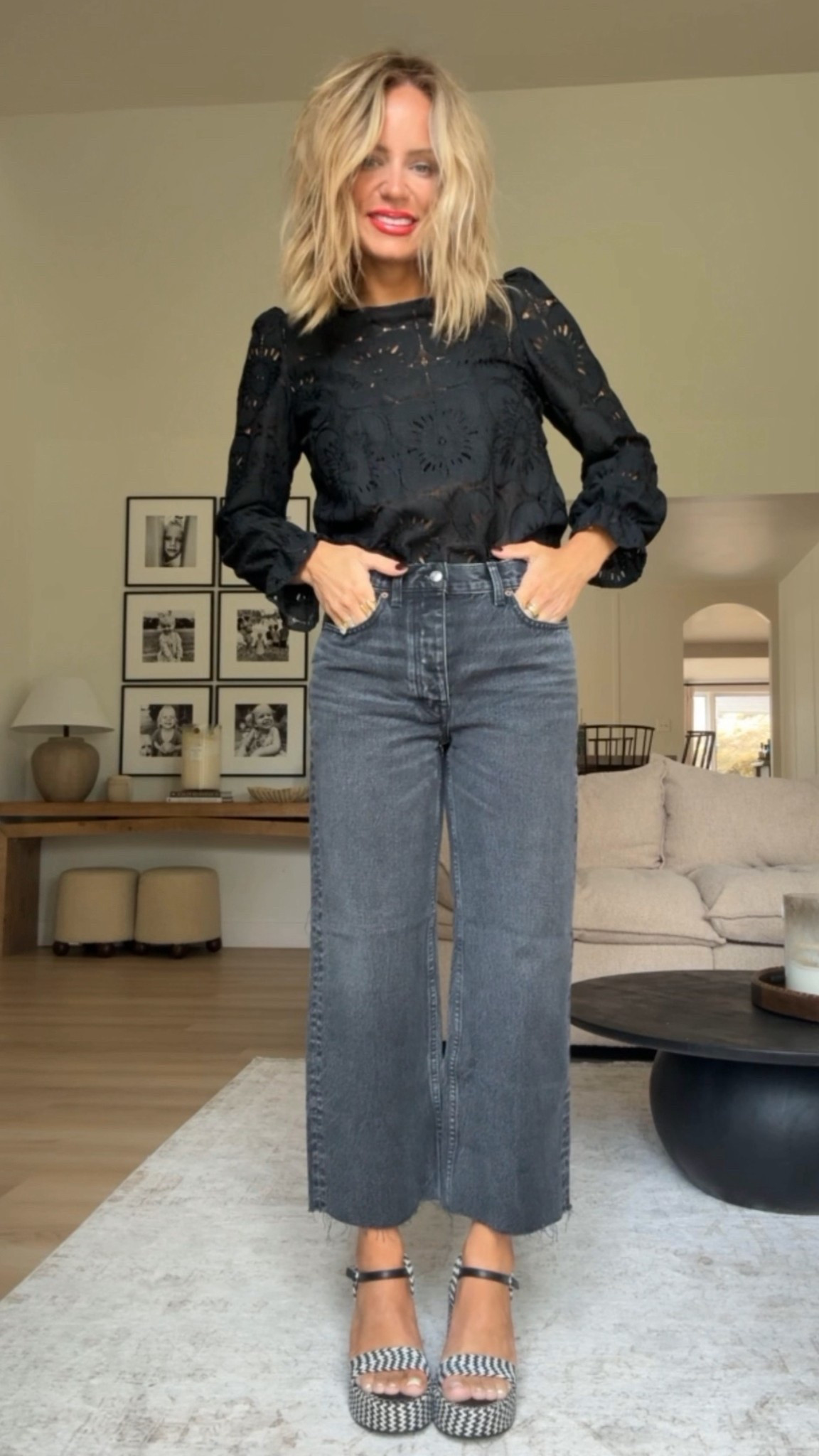 Top: small 
Denim: 25 

Use code LOLAMARIE for my Miranda Frye jewels 🫶🏽

#LTKxMadewell