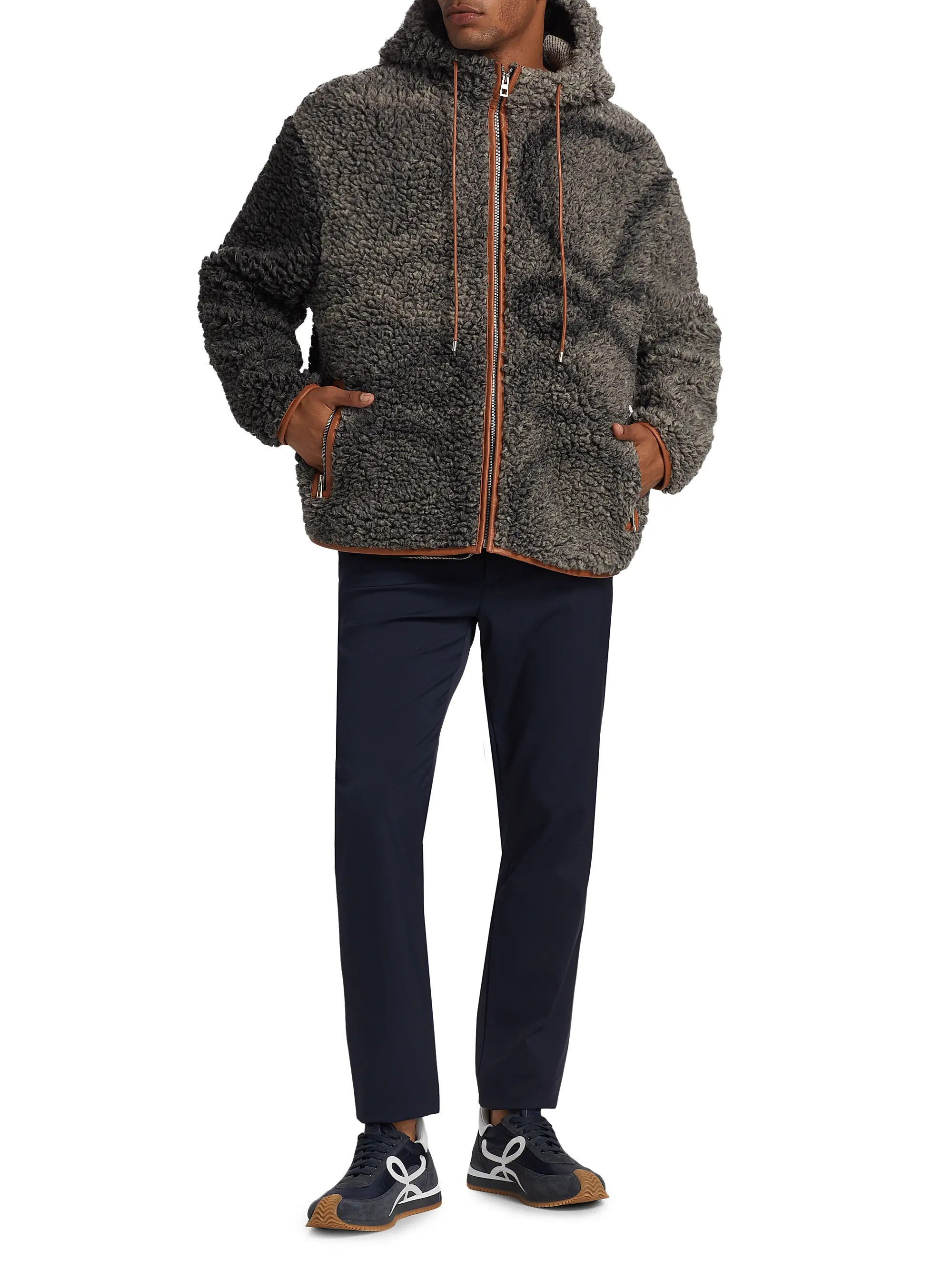 Fleece Hooded Logo Jacket | Saks Fifth Avenue