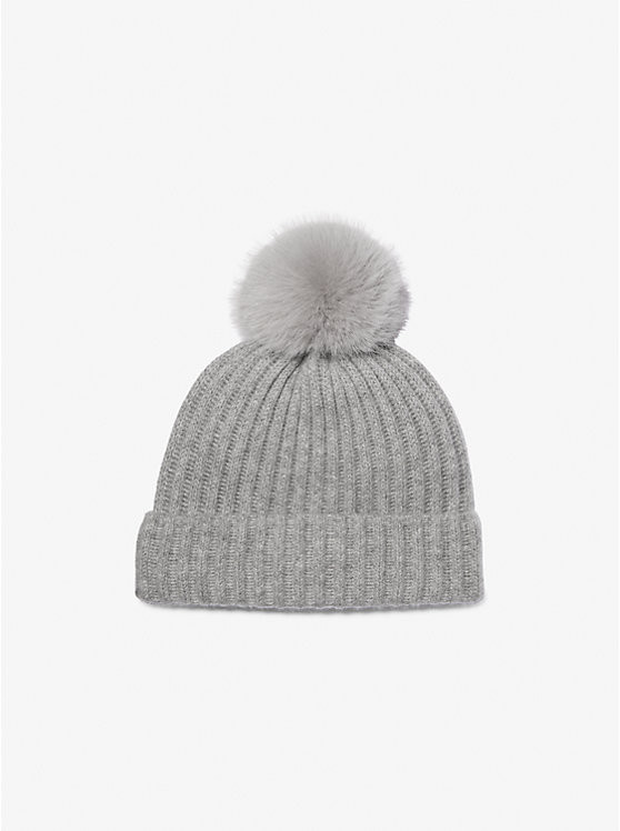 Ribbed Cashmere Beanie Hat | Michael Kors US