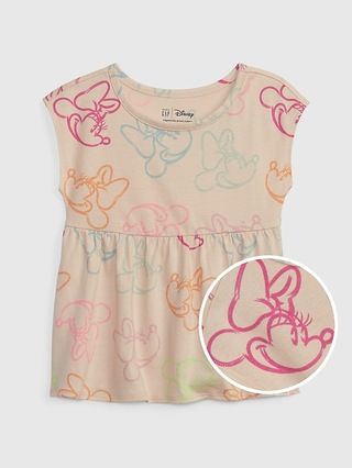 babyGap | Disney 100% Organic Cotton Mix and Match Minnie Mouse Peplum Top | Gap (US)