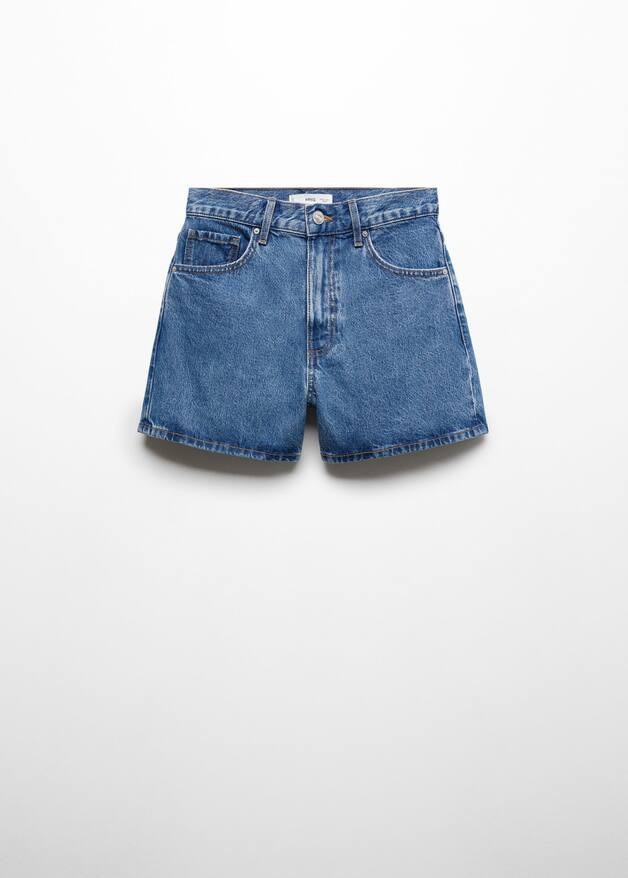 High-rise denim shorts -  Women | Mango United Kingdom | MANGO (UK)