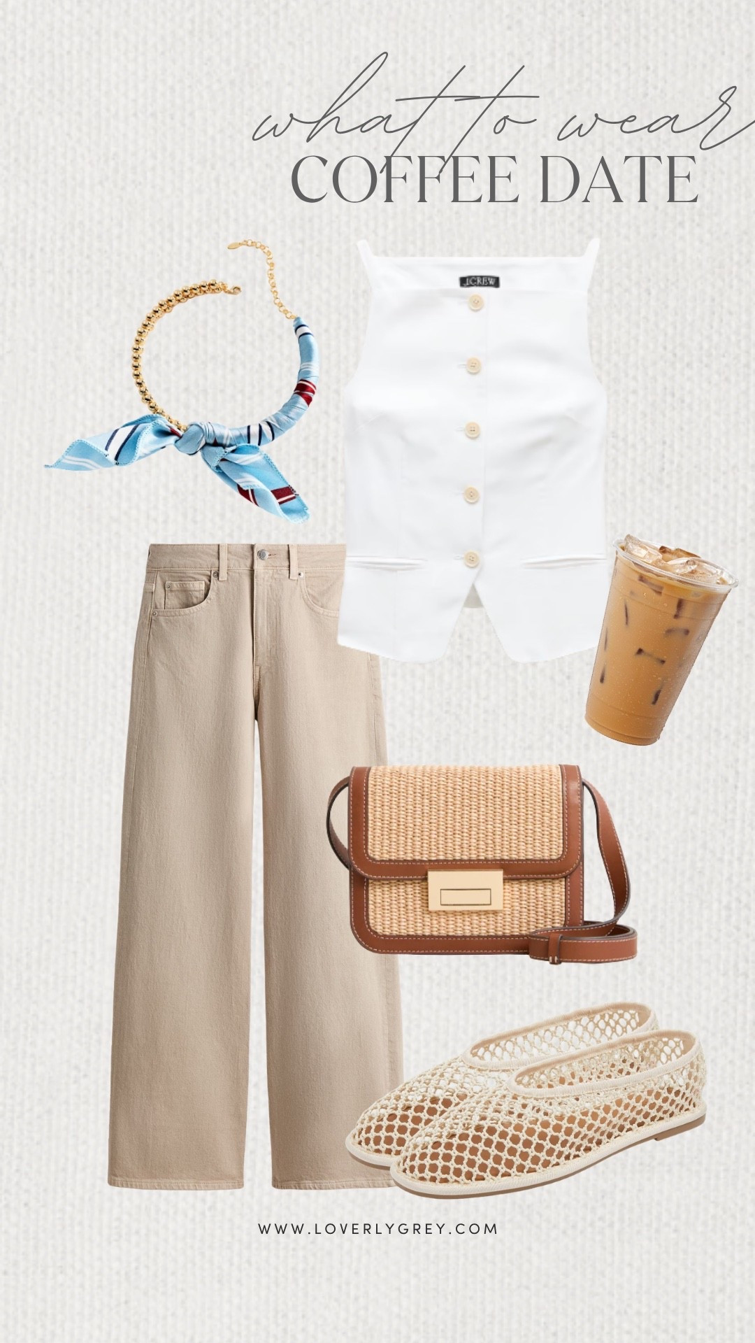 Loverly Grey, what to wear to a coffee date! A simple white top and cool jeans from H&M is perfect for a coffee date! Accessorize with a fun pair of flats, a fun statement necklace, and a crossbody bag! Loverly Grey, what to wear, coffee date

#LTKootd #LTKdayinmylife #LTKgrwm