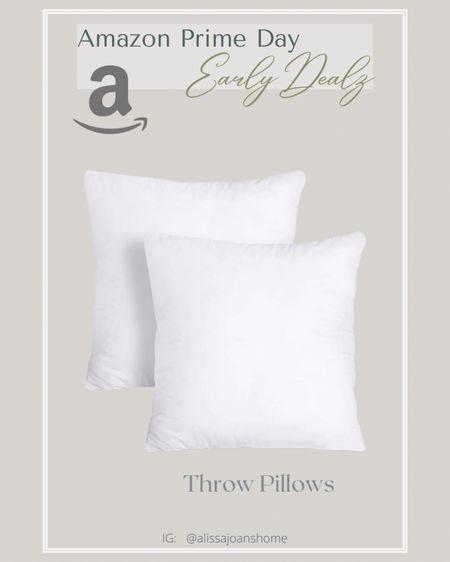 Amazon Prime Day is coming, July 11-12!  Save all your favorite deals and products now, so that you’re ready to go on sale day! 

These throw pillows are perfect alone or used as inserts. Super plush and comfy, and a great item to find on sale and order multiple sets for your living room couch or your bedroom! 

#LTKhome #LTKsalealert #LTKxPrimeDay