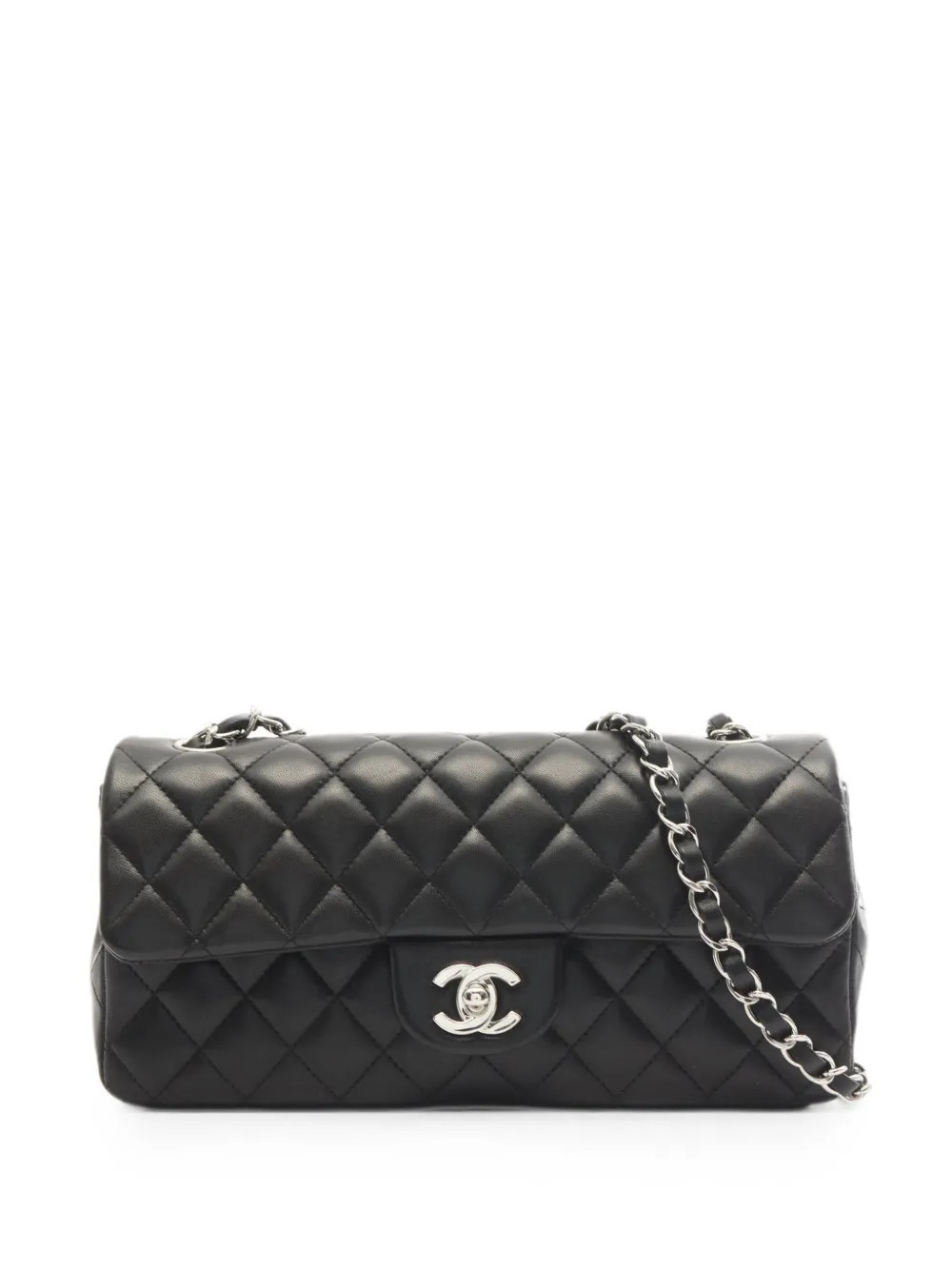 CHANEL Pre-Owned 2008-2009 Matelassé East-West shoulder bag - Black | Farfetch Global