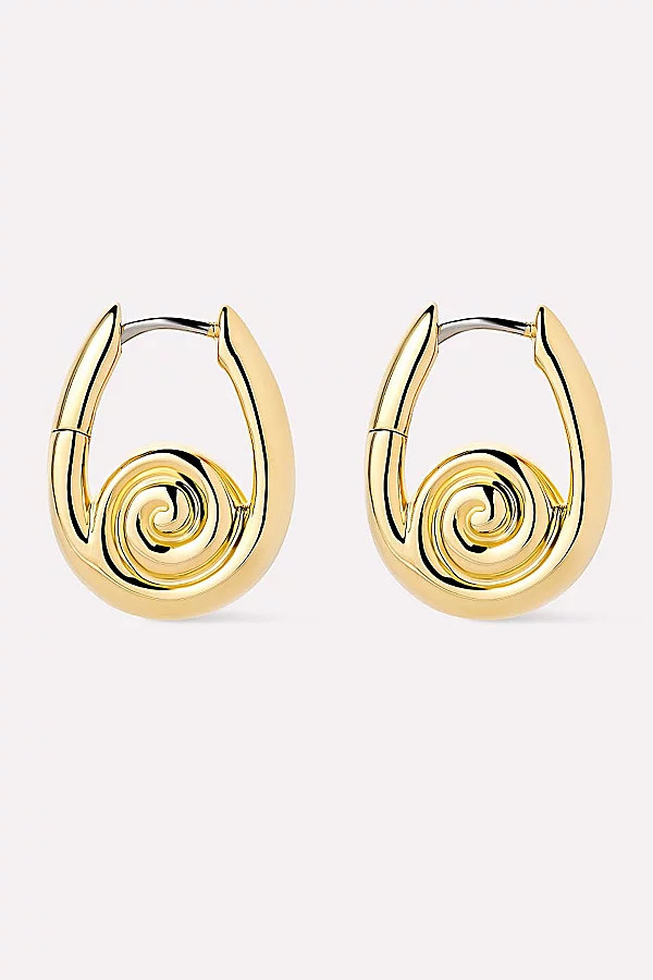 Ana Luisa Ariel Hoops Gold Statement Earrings in Gold, Women's at Urban Outfitters | Urban Outfitters (US and RoW)