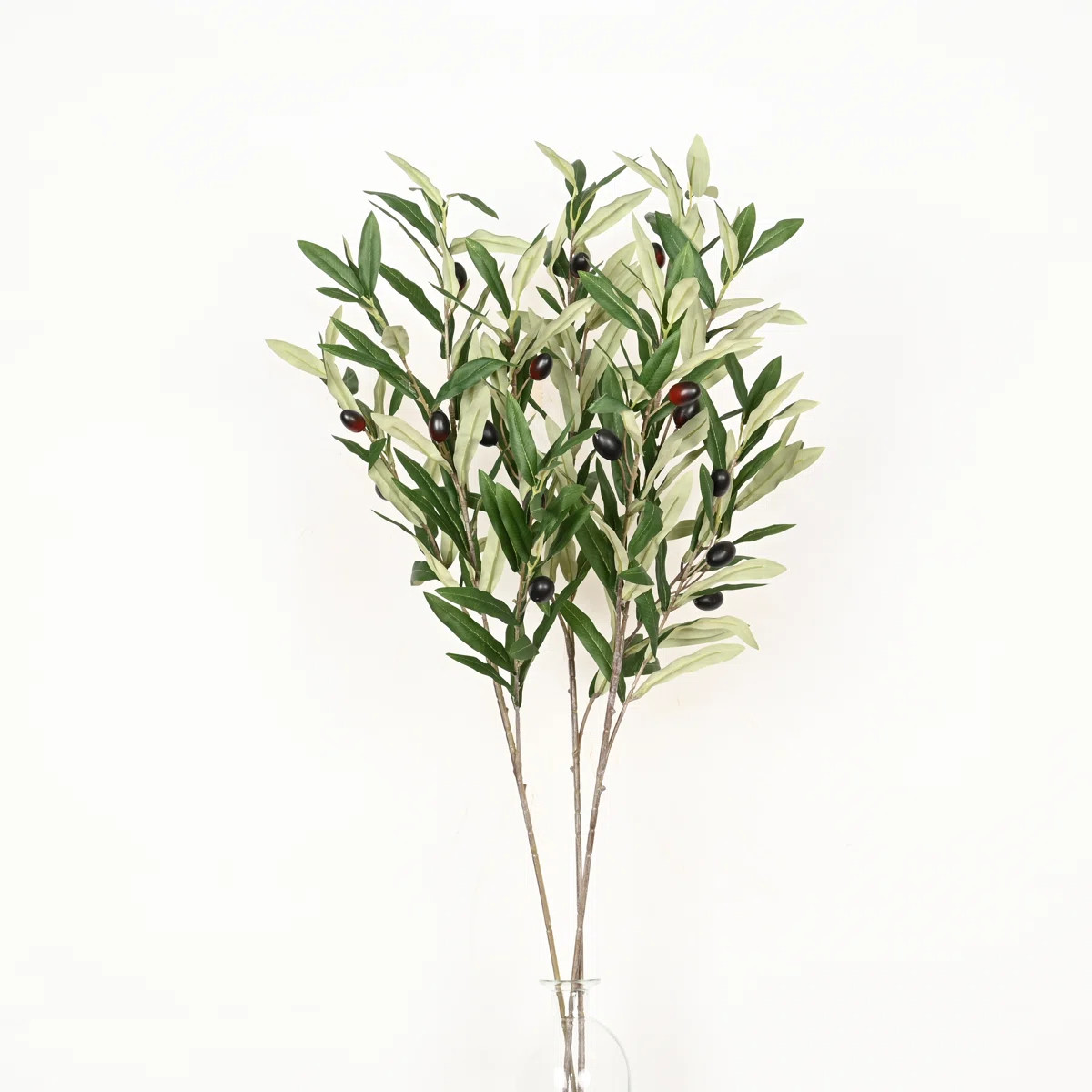 32" Artificial Olive Leaves Branch For Vase Filler, Farmhouse Long Stem Greenery Foliage Bulk Bou... | Wayfair North America