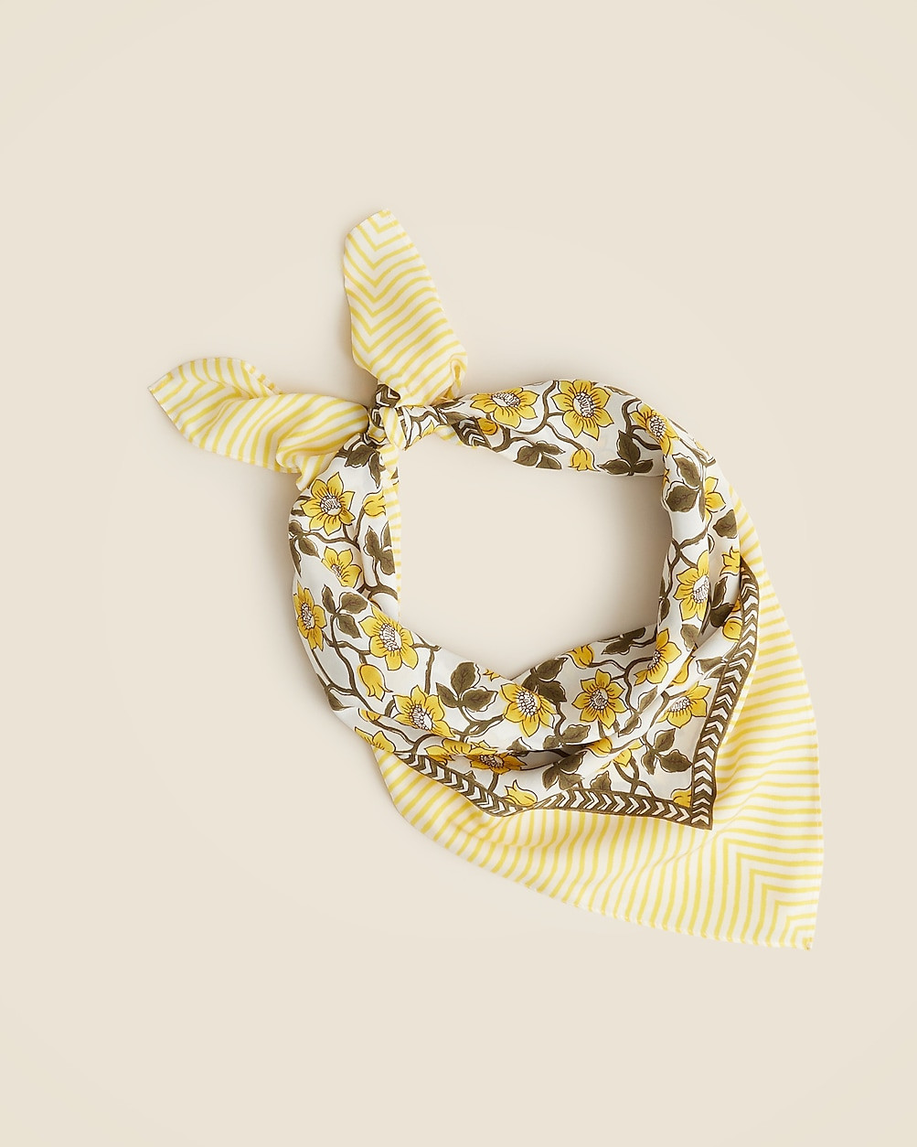 Oversized printed silk bandana | J. Crew US