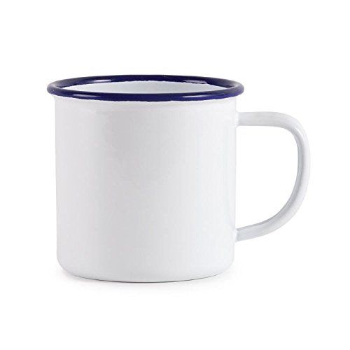 6x Olympia Enamel Mug 350ml 12 fl oz Stainless Steel Cup Dishwasher Safe | Amazon (UK)