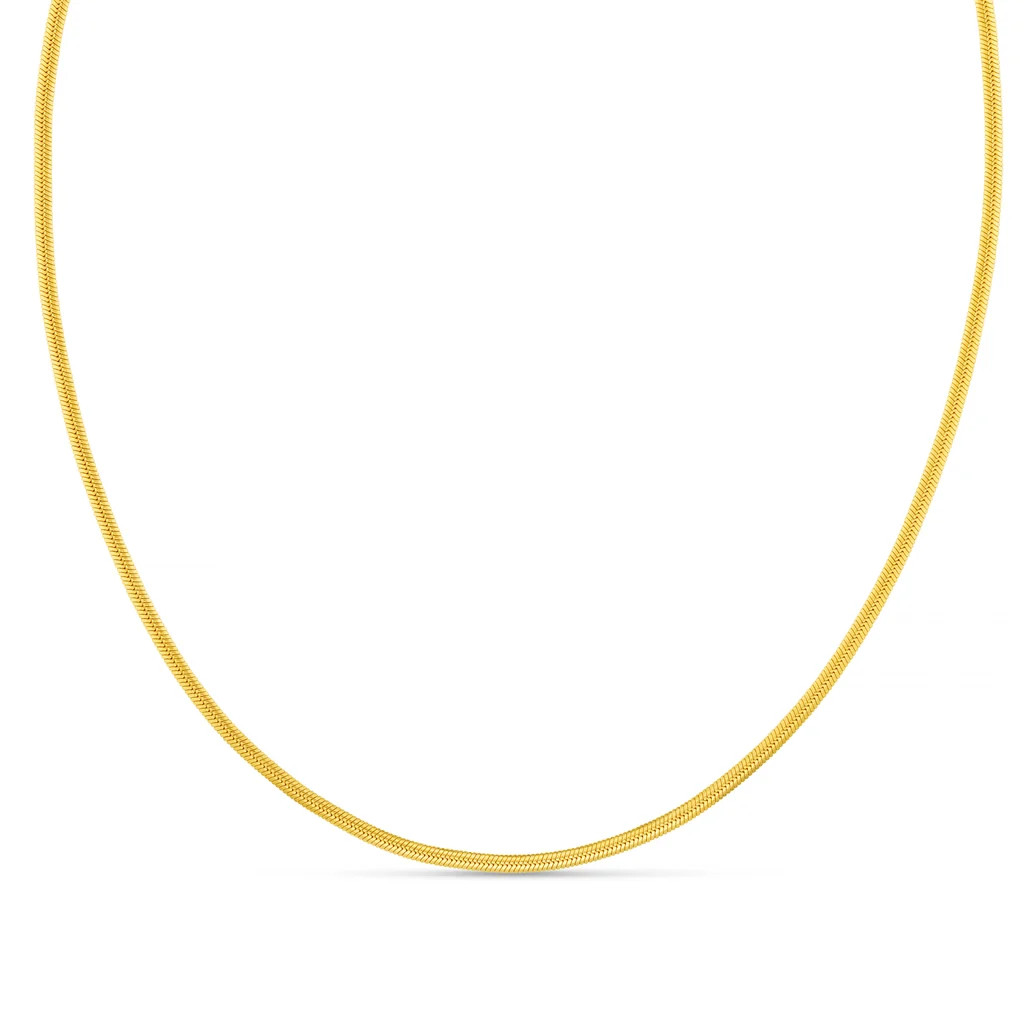 LUXE Flat Snake Chain Necklace | Orelia