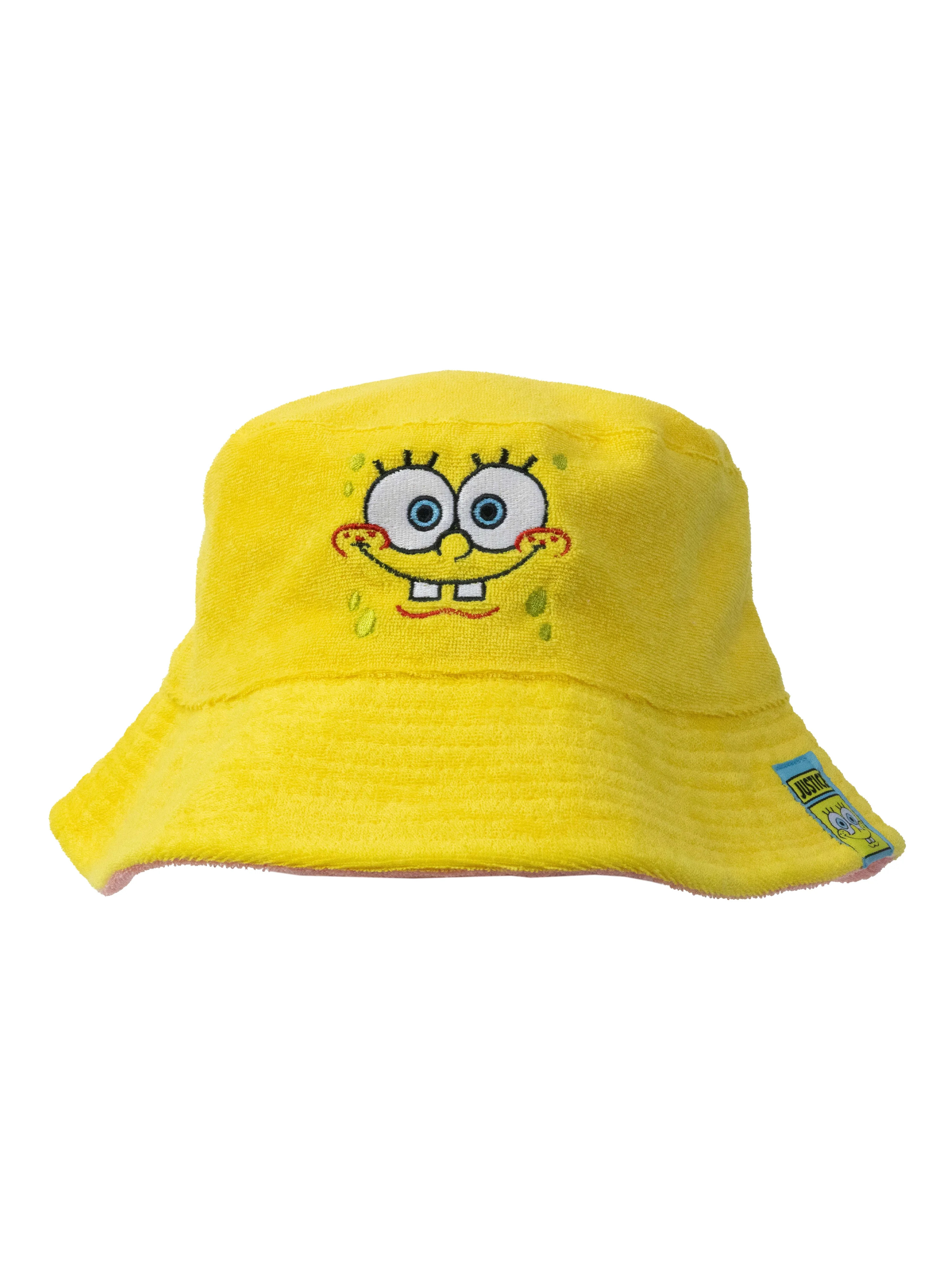 Justice X Spongebob Girls Reversible Bucket Hat, One Size | Walmart (US)