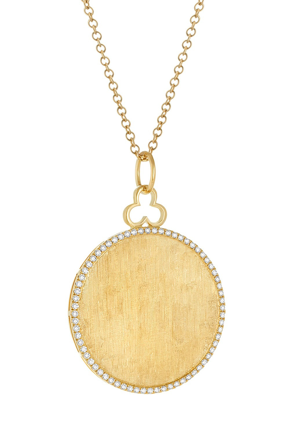 Deluxe Circle Charm in 18k Gold | Diamonds | Devon Woodhill