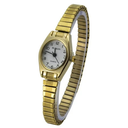Blekon Collections Quartz Womens 19mm Oval Case Thin Stretch Band Watch (Doesn t Fit Small Wrist) | Walmart (US)