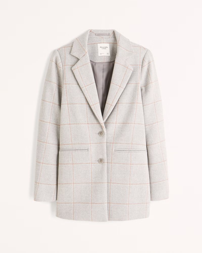 Women's Wool-Blend Blazer Coat | Women's Coats & Jackets | Abercrombie.com | Abercrombie & Fitch (US)