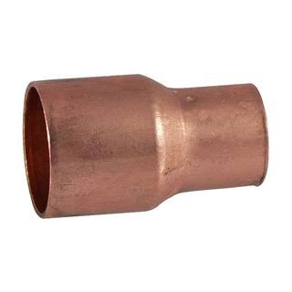 1/2 in. Copper Pressure Cup x Cup Reducing Coupling Fitting with Stop | The Home Depot