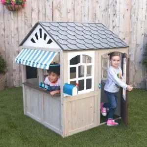 Hillcrest Wooden Outdoor Playhouse | KidKraft