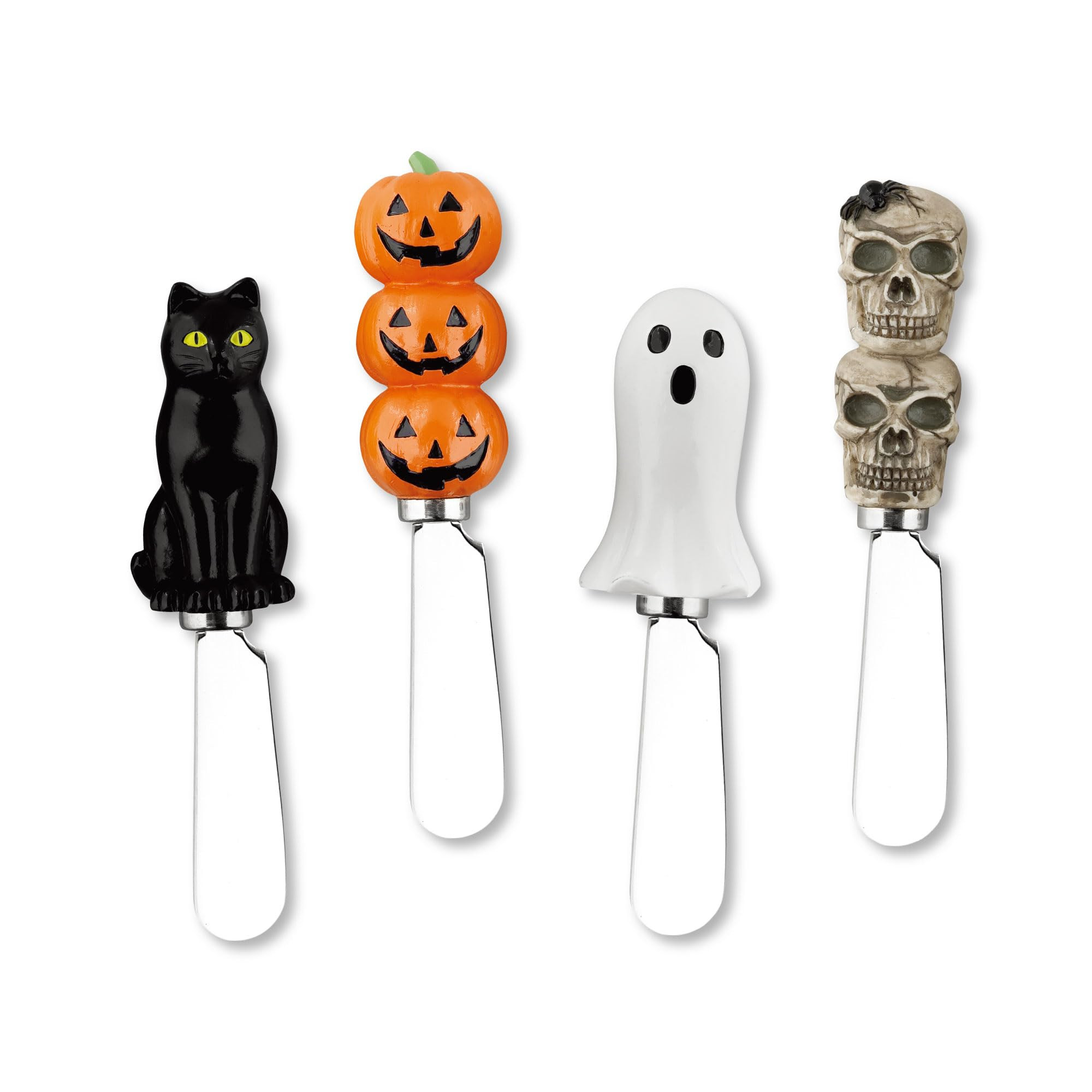 Supreme Housewares Halloween Themed Cheese Spreaders, Hand-Painted Resin Handles with Stainless S... | Amazon (US)