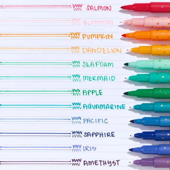 Colorful Dual-Tip Markers 12-Pack | Erin Condren | Erin Condren