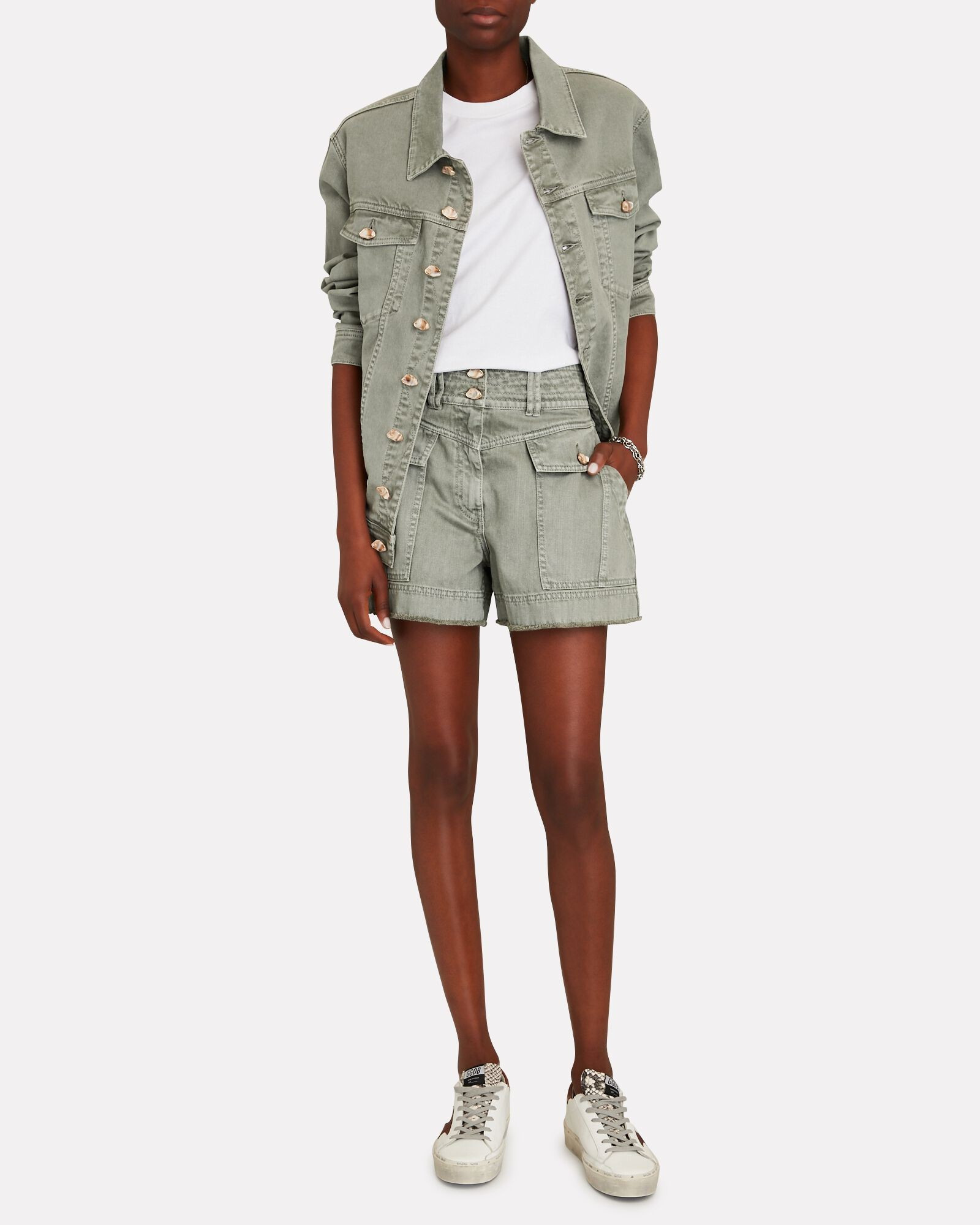 Darcel Cargo Denim Shorts | INTERMIX