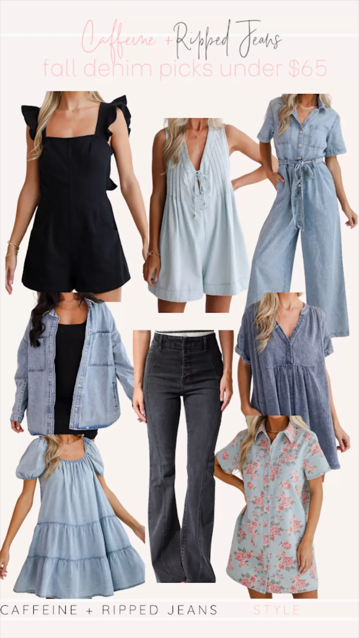 Zoey Vest Denim Romper Zoey Vest Denim Romper