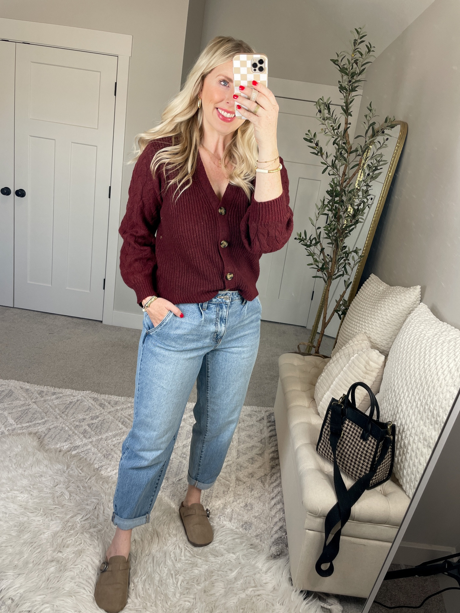 Daily try on, Walmart outfit, Walmart fashion, time and tru, cardigan, clogs 

#LTKshoecrush #LTKfindsunder50 #LTKSeasonal