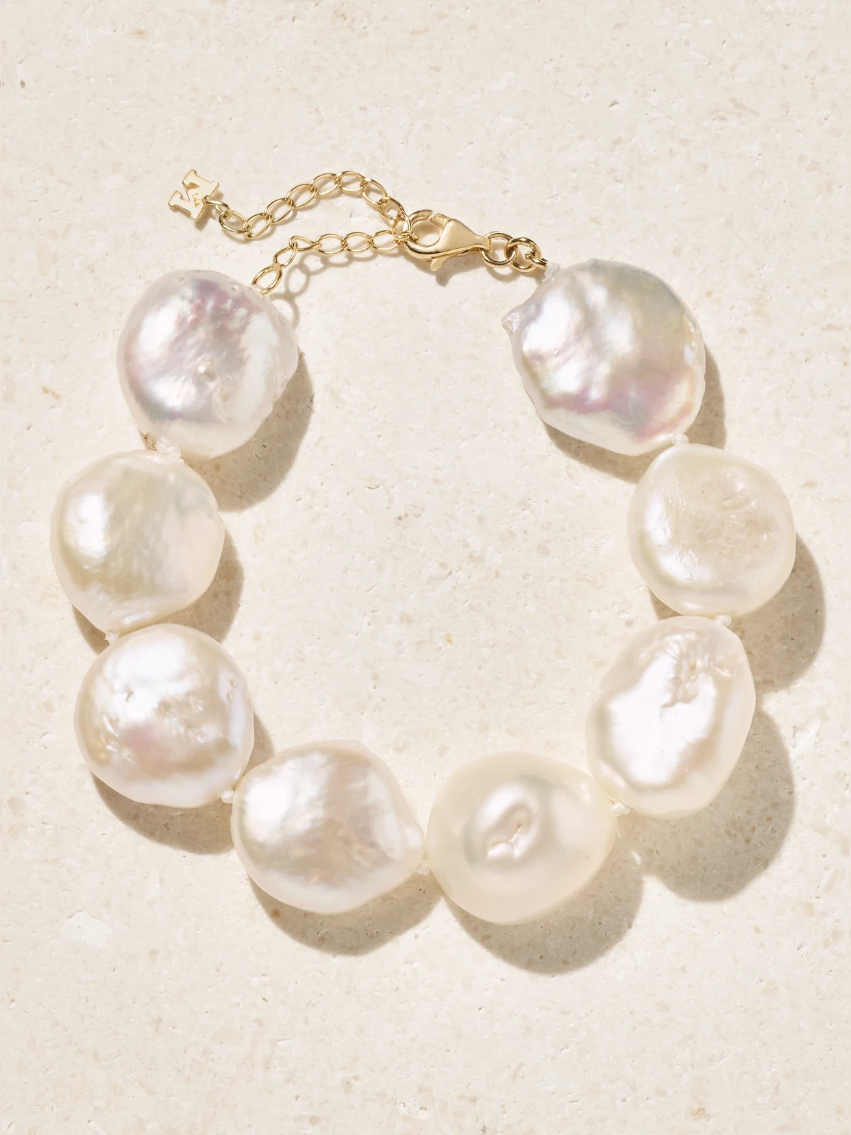 Mateo - 14-karat Gold Pearl Bracelet - Off-white - One size | NET-A-PORTER APAC
