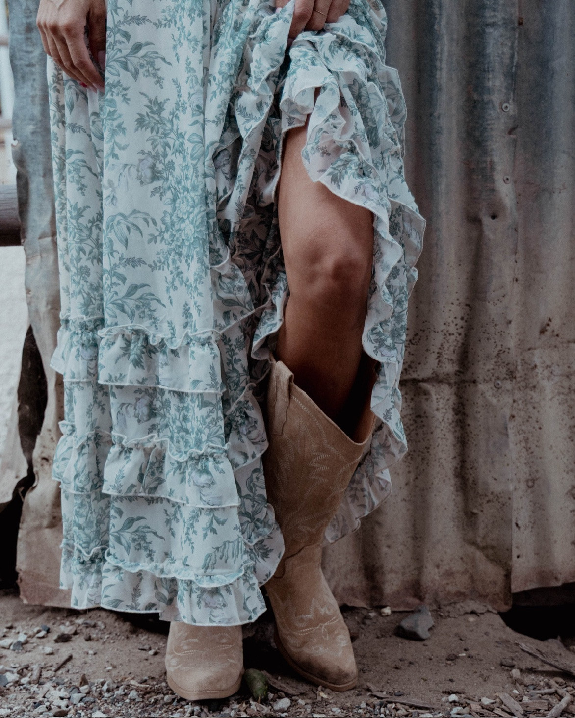 boho summer vibes 🤍

this white lace bralette + sage floral tiered maxi skirt is the petite-friendly combo I'm obsessed with. paired with my fave cowboy boots for that western touch

small boobs approved 🤍

#petitefashion #bohostyle #summeroutfit #cowboyboots #maxiskirt #ootd #socal #40andthriving

#LTKootd #LTKOver40 #LTKmomlife