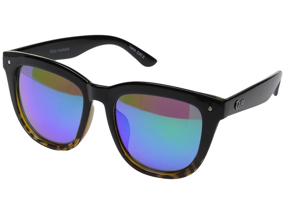 QUAY AUSTRALIA - Zeus (Tort/Green Mirror) Fashion Sunglasses | Zappos