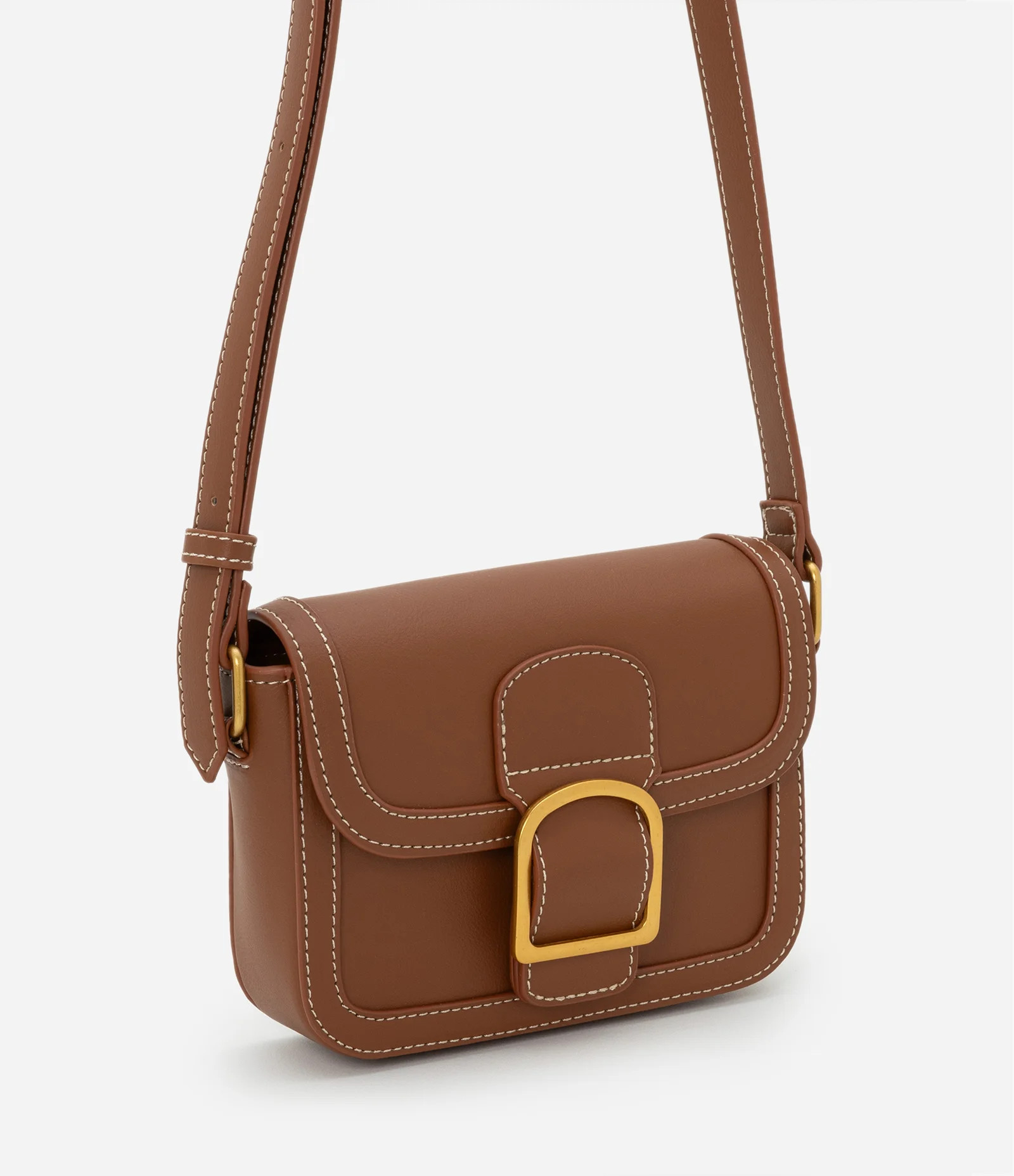 Bolsa Transversal em Pu com Tampa e Detalhes em Fivela Preto - Lojas Renner | Renner (BR)