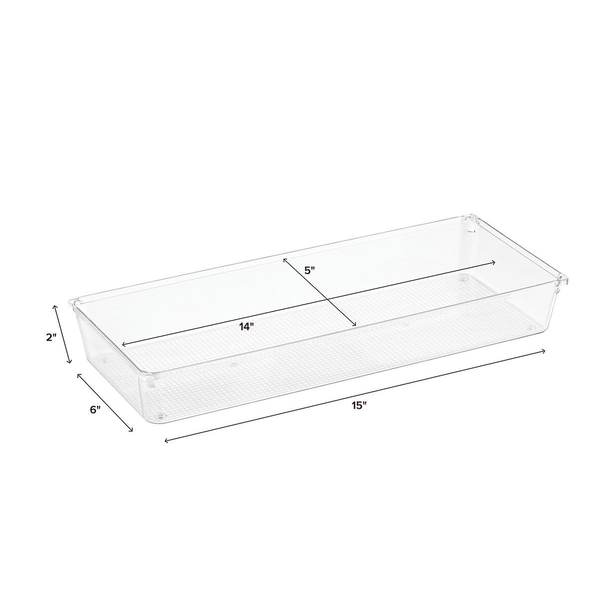 The Everything Organizer Drawer Organizer Clear | The Container Store