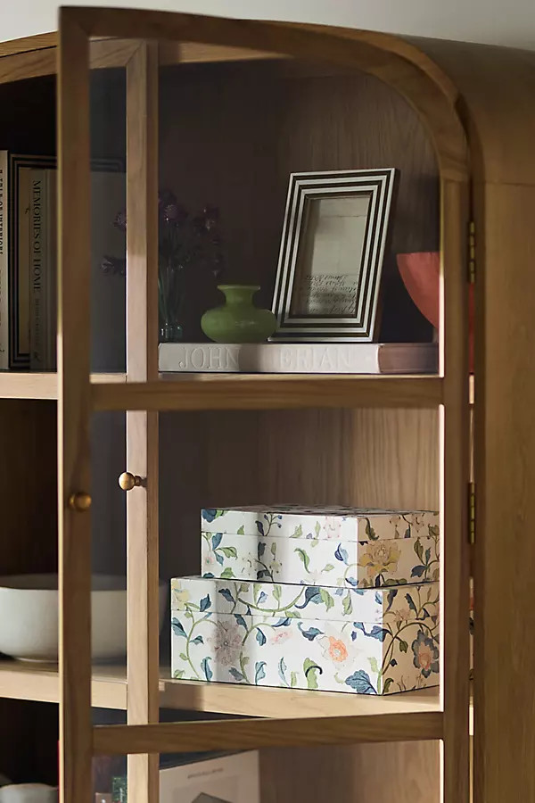 Judarn Fabric Covered Boxes, Set of 2 | Anthropologie (UK)