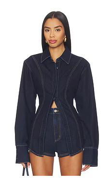 Nakedvice The Watson Shirt in Dark Indigo from Revolve.com | Revolve Clothing (Global)