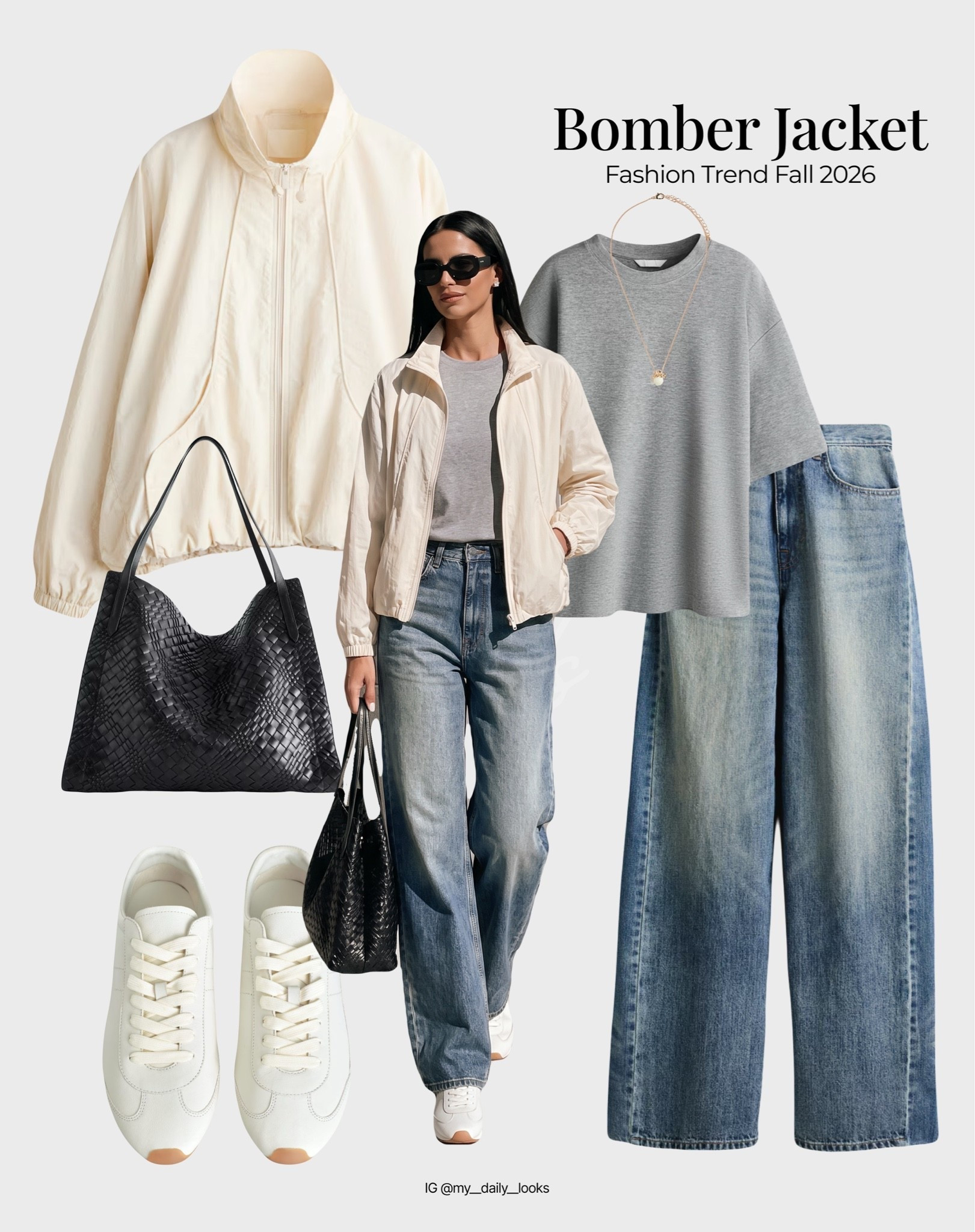 Bomber jacket outfit 🖤

Tags: summer outfits, pre-fall, burgundy, early fall, fall jacket, technical bomber, fall oitfit women, cotton jacket, casual look, capsule wardrobe, high street.

#LTKautumn #LTKstyletip #LTKshoes
