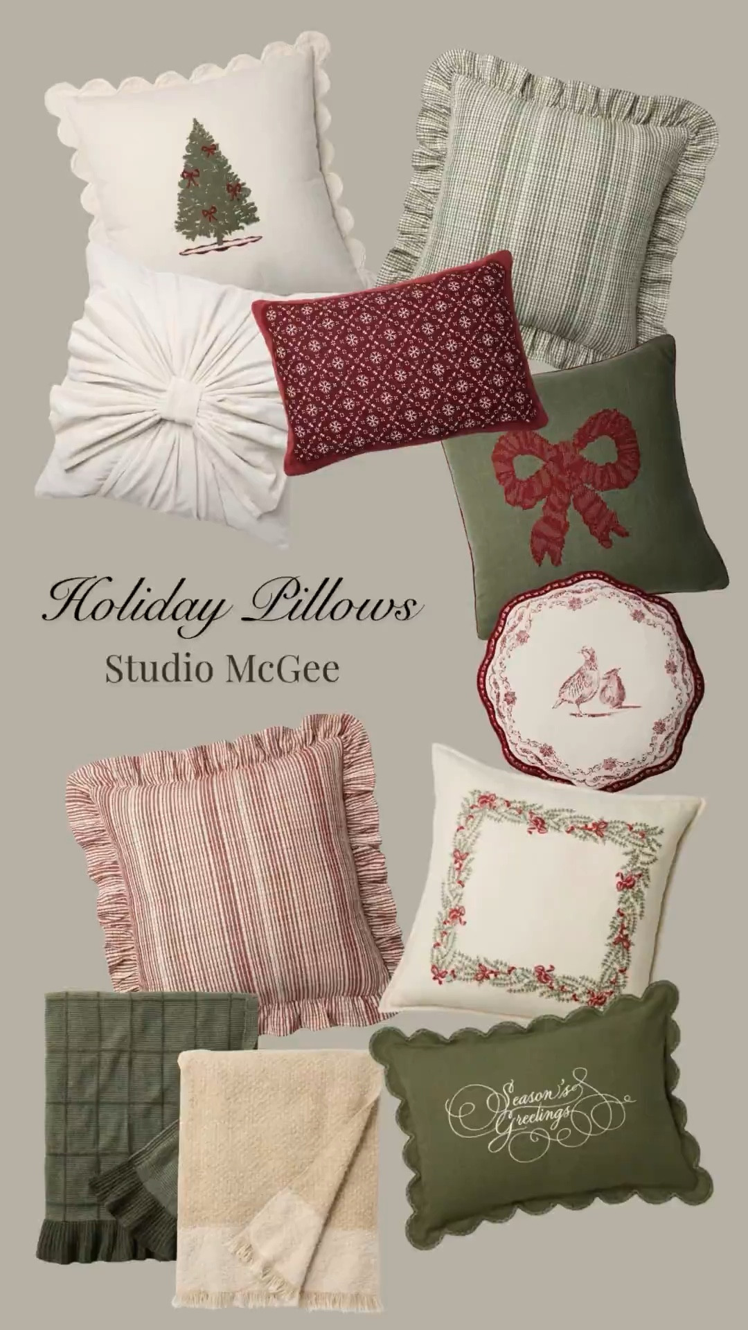 The cutest holiday throw pillows from Studio McGee for Target! 🎄 christmas, christmas decor, christmas pillows, holiday decorations, throw pillows, gift list, xmas 

#LTKHoliday #LTKSeasonal #LTKHome