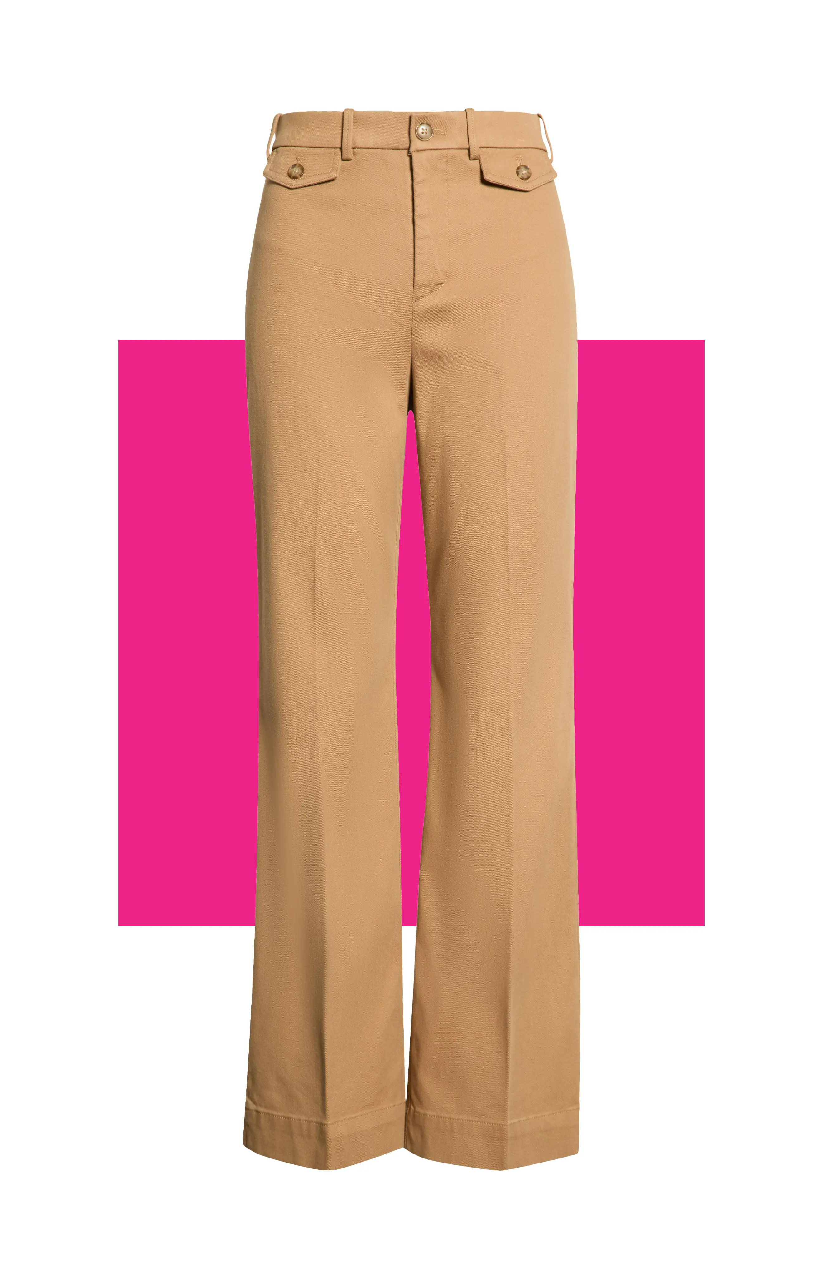 SPANX\u00ae Button Pocket High Waist Flare Leg Pants (Women) | Nordstromrack | Nordstrom Rack