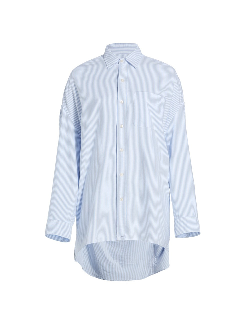 Women's Convertible Button-Down Shirt - Blue Stripe - Size Medium - Blue Stripe - Size Medium | Saks Fifth Avenue