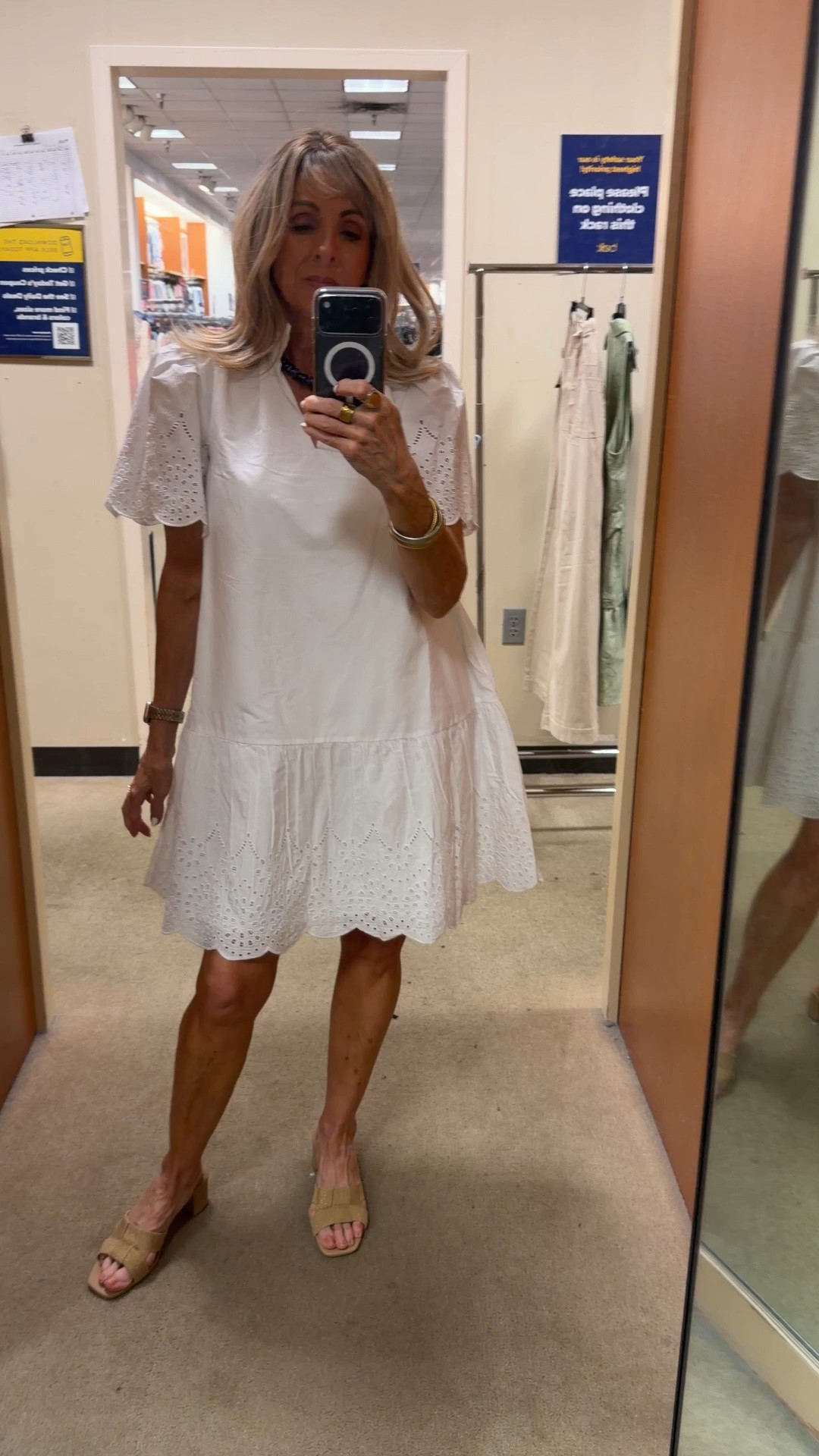 Not just for summer, this white dress would look great with boots and a cute sweater draped on the shoulders 
Buy 1 get 2 free
Teacher style
Sale 
Belk

#LTKOver40 #LTKSaleAlert