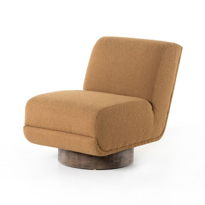 Bushwick Upholstered Swivel Chair | West Elm (US)