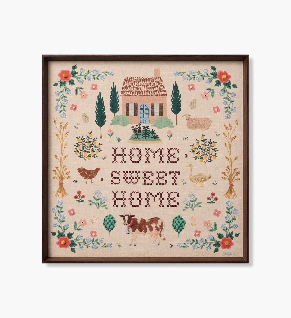 Framed Wall Art - Home Sweet Home | Rifle Paper Co.