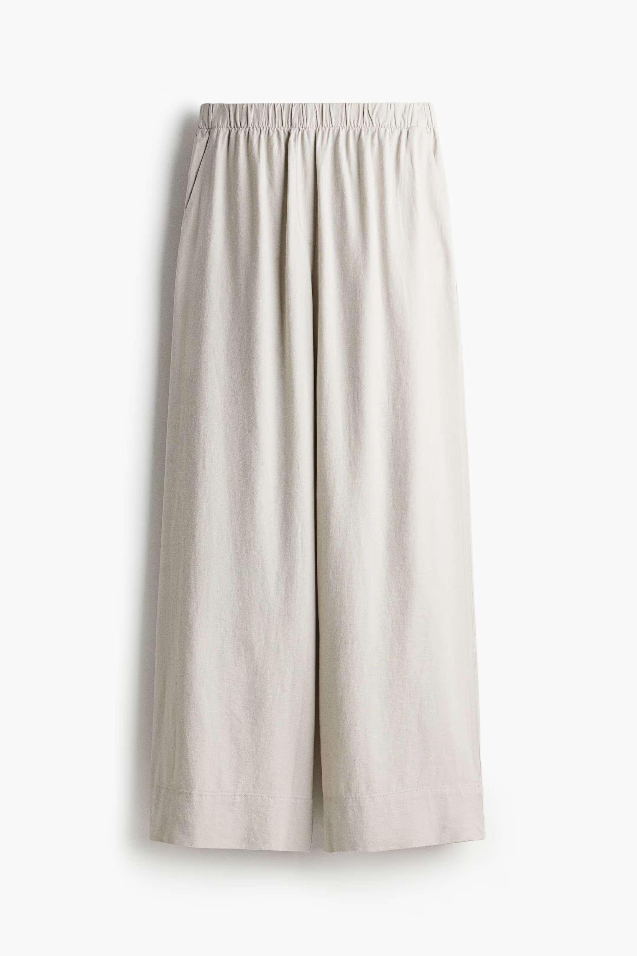Wide linen-blend trousers | H&M (UK, MY, IN, SG, PH, TW, HK)