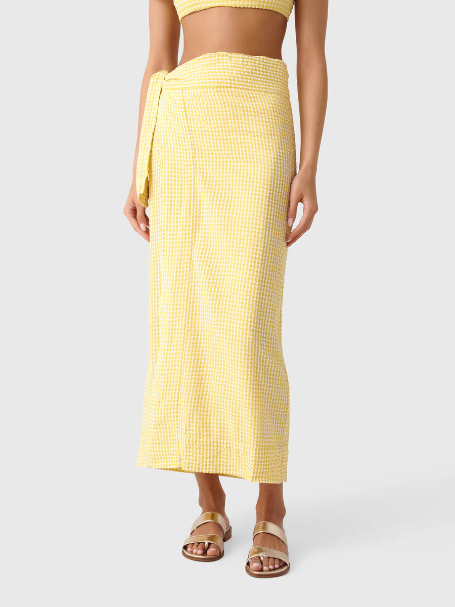 Minnow Women's Soleil Gingham Pareo | Saint Bernard