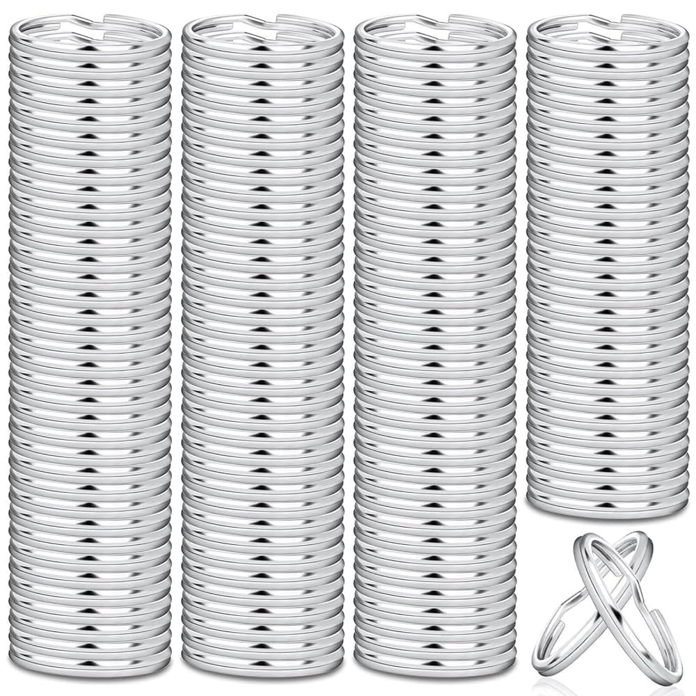 PAXCOO 200Pcs Split Key Rings Bulk for Keychain and Crafts, 1 inch (25mm) | Amazon (US)