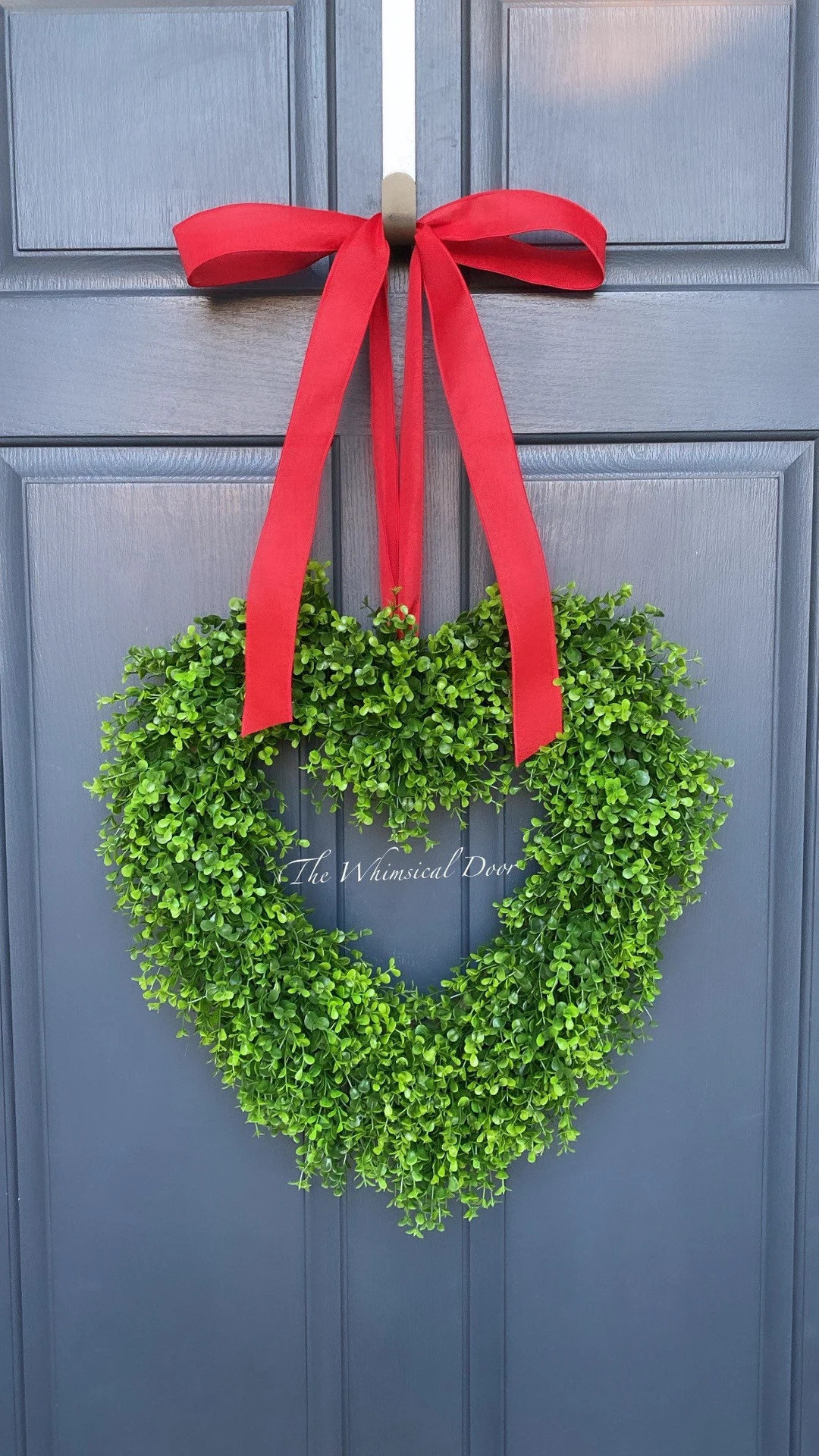 Valentine’s Day wreath- Valentines wreath- Valentine wreath- heart wreath - boxwood wreath - bo... | Etsy (US)