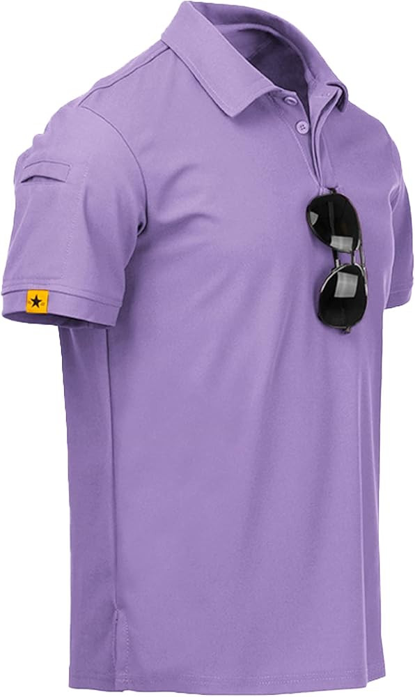 ZITY Mens Polo Shirt Short Sleeve Sports Tactical T-Shirt Athletic Golf Polos Daily Casual Stylis... | Amazon (US)