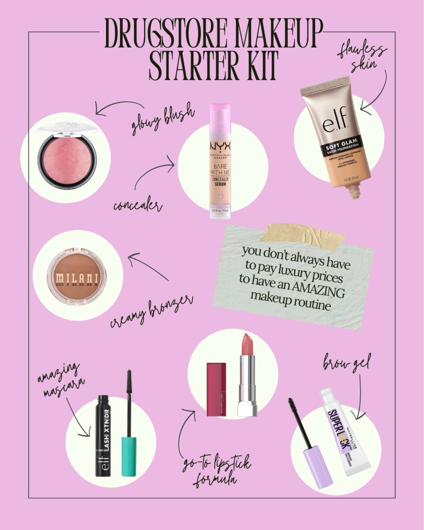 All of my top recommendations for affordable drugstore makeup! These are my top favorite picks!

#LTKGiftGuide 

#LTKBeauty #LTKFindsUnder50