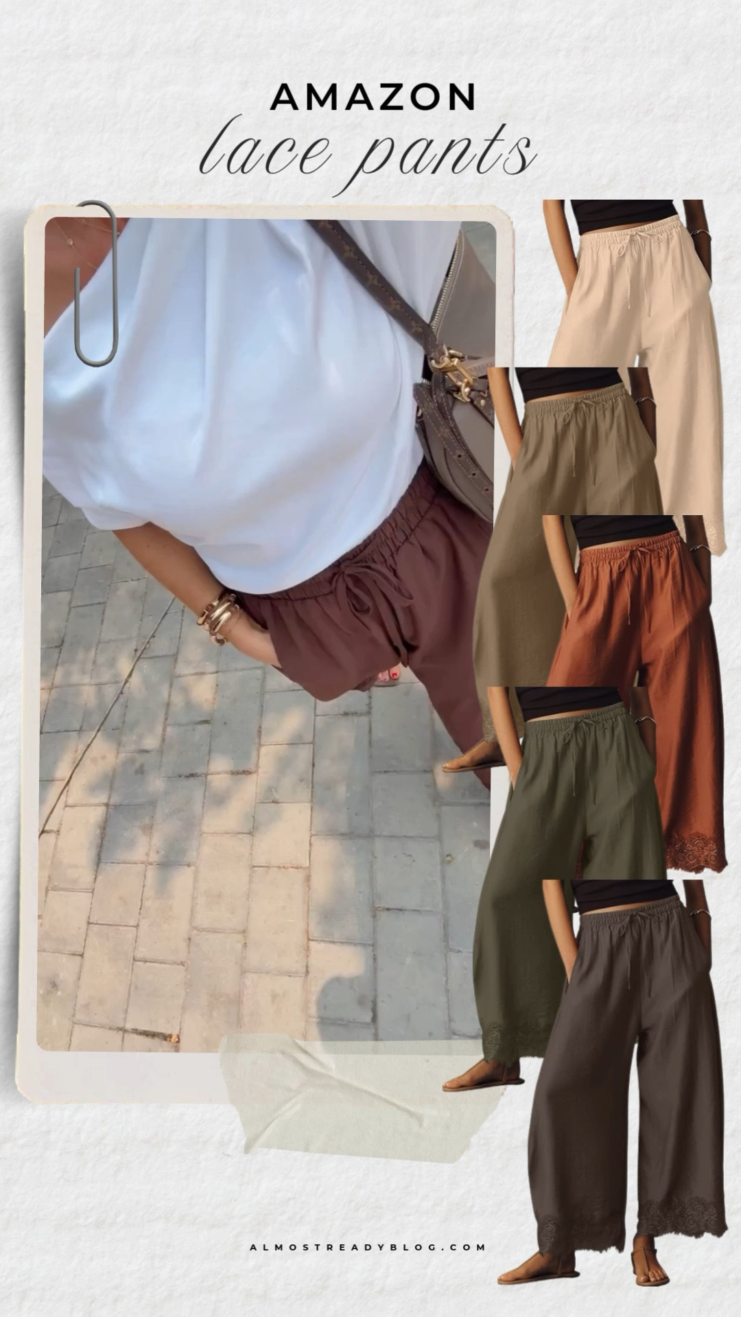 XS top (linked the Amazon version of this top too!) / Small Amazon pants

Amazon fashion, Amazon finds, lace pants, wide leg pants, casual pants, fall pants, transitional outfit, Amazon outfit, affordable fashion, relaxed pants, everyday outfit, casual chic, neutral outfit, fall fashion, comfy pants, boho style, Free People inspired, easy fall outfit, Amazon style, fall outfit ideas

#LTKOver40 #LTKootd #LTKPetite