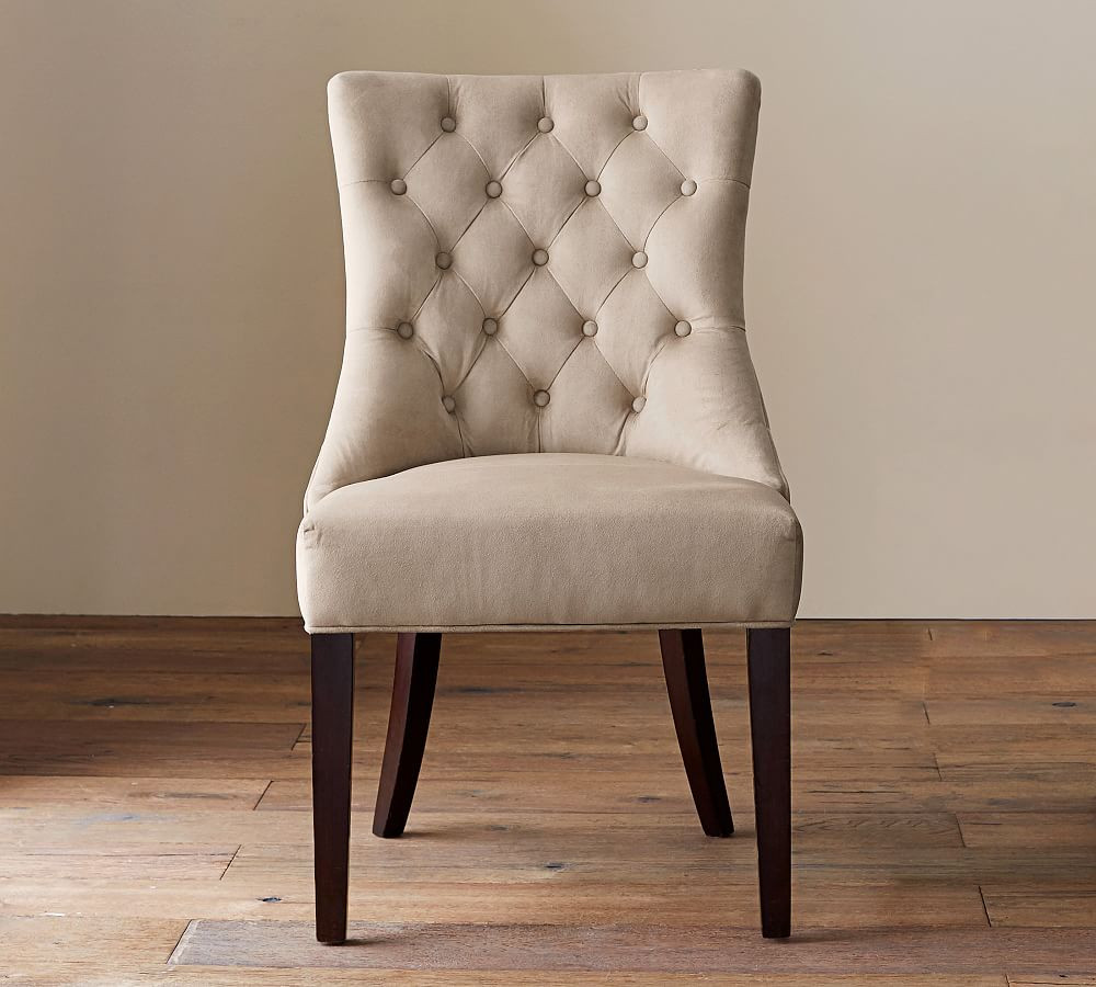 Hayes Tufted Upholstered Dining Chair | Pottery Barn (US)