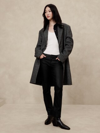 Slim Mid-Rise Coated Jean | Banana Republic Factory